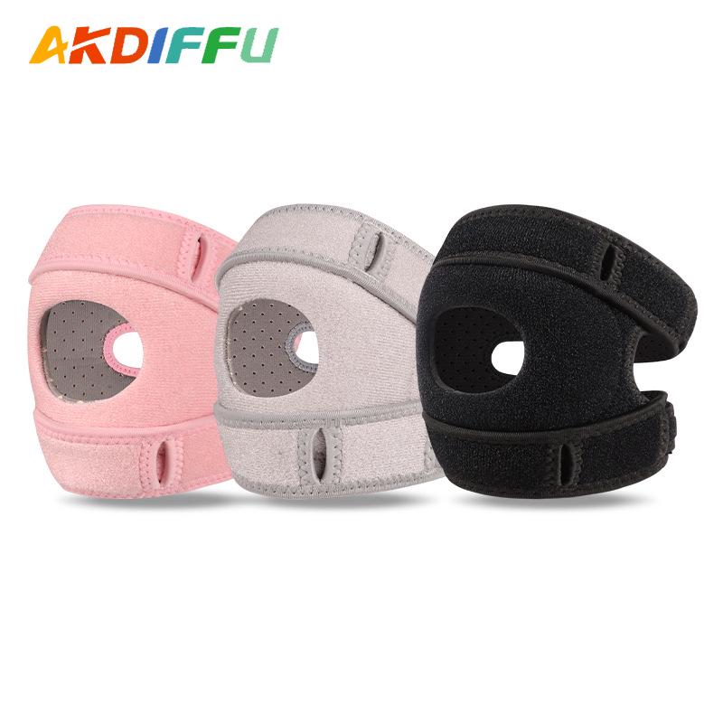 Shock Absorption Silicone Knee Pads with Double Compression for Meniscus and Patella Support