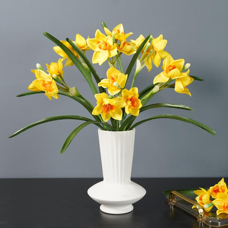 Nordic Simulation Narcissus Tulip Party Dinner Home Living Room Creative Diy Decoration Vase Flower Arrangement Photo Props