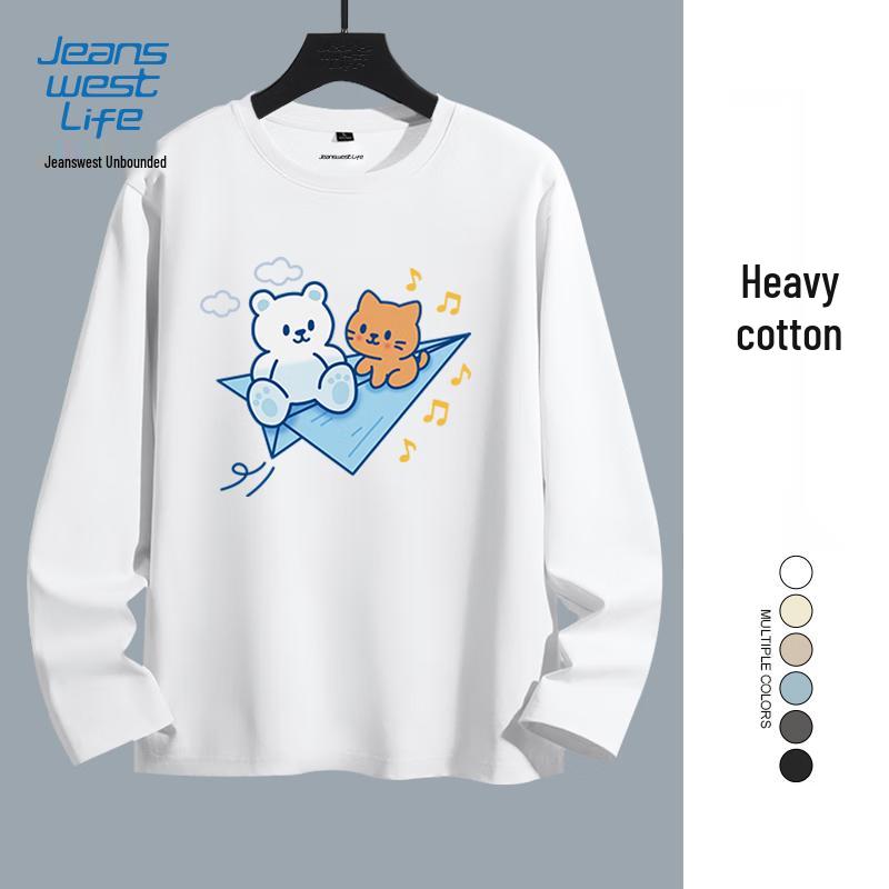 Jeanswest Life Youth Baumwolle Langarm Cartoon T-Shirt
