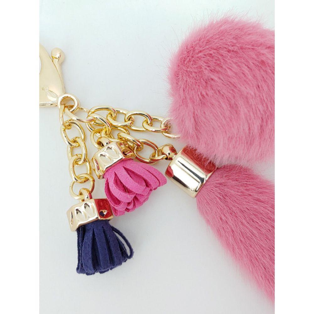 LALA Fur Charm - Růžový