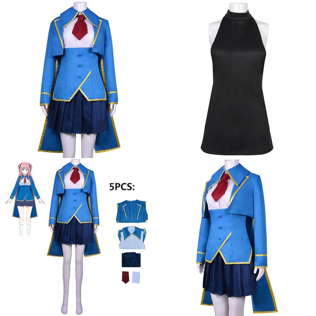 High-quality Kinsou No Vermeil Alto Lilia Cosplay Costumes Wig Halloween Carnival Comic Con