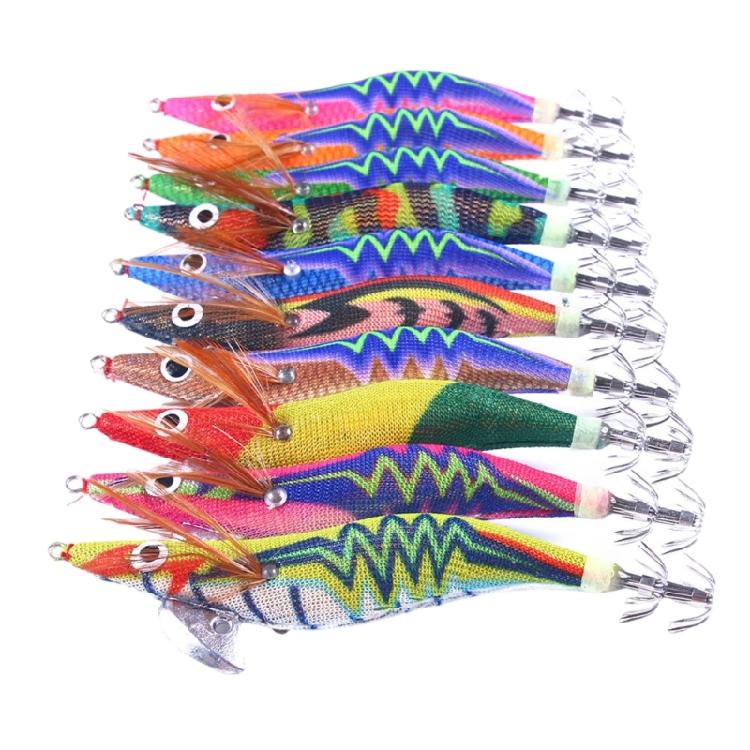 

10Pcs Fishing Baits Set for Freshwater and Saltwater Fishing Enthusiasts Multicolor Shrimp Cuttlefish Jig Hook Lures 10.5CM