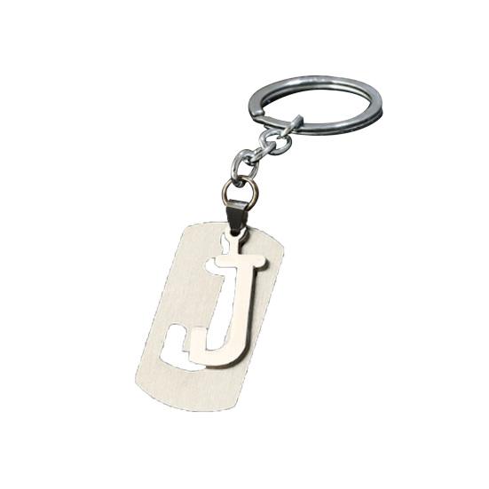 Schlüsselanhänger Mehrzweck Heller Glanz Ausgehöhlt Glatte Oberfläche Wiederverwendbar DIY Edelstahl A-Z Buchstaben KTY