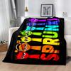 1pc Colorful Birthday Celebration blanket Soft and Warm for Sofa Office Camping Travel Livingroom Great Gift for Friends and Family Comfortable