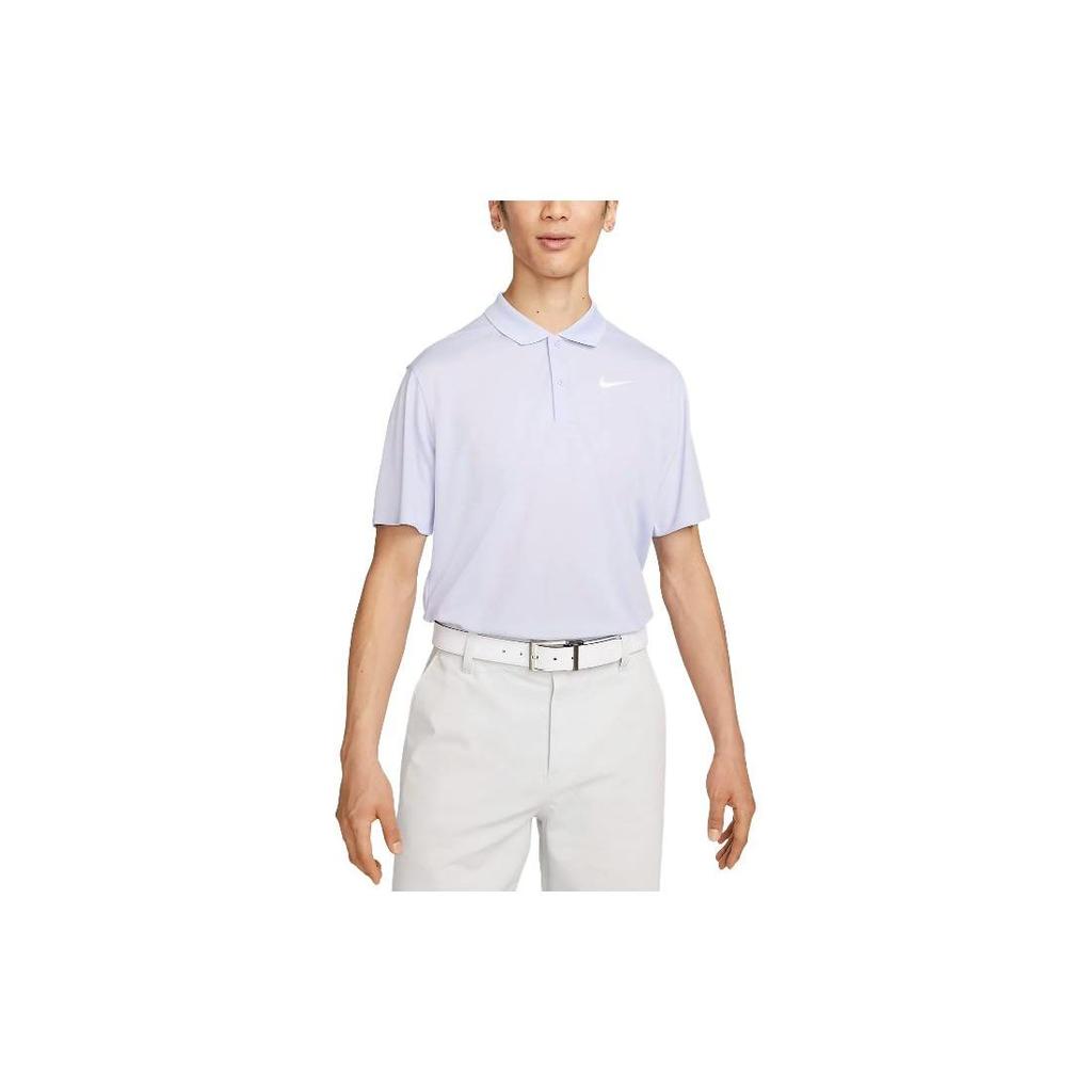 Nike Jednobarevné tričko s límečkem polo s krátkým rukávem Pánské topy Modré DH0823-536