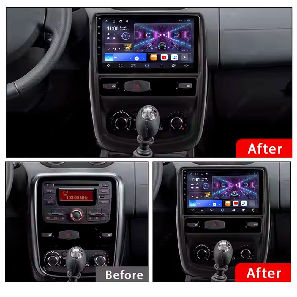 X-REAKO Car Video Player for Renault Duster 2010-2014 GPS Navigation Built-in Dsp Carplay Autoradio Android Head Unit