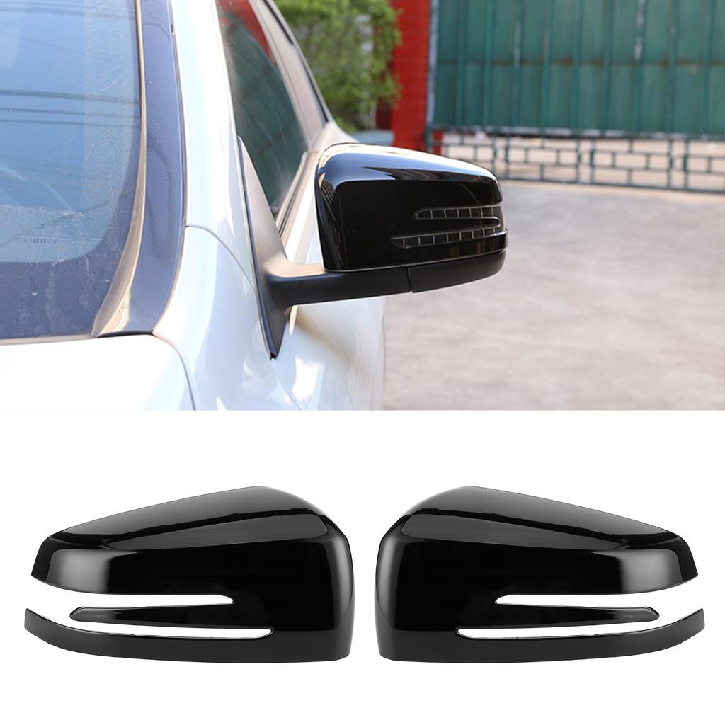 2 stücke Seite Rückspiegel Abdeckung Dekorative Trim Cap Fit für Mercedes Benz ABCE CLS CLA GLAGlossy