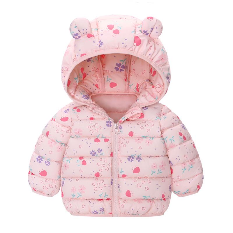 Baby Cotton Jacket Autumn Winter Infant Cotton Jacket Cartoon Ear Style Top Cotton Coat Cotton Padded Jacket Cotton Clothing