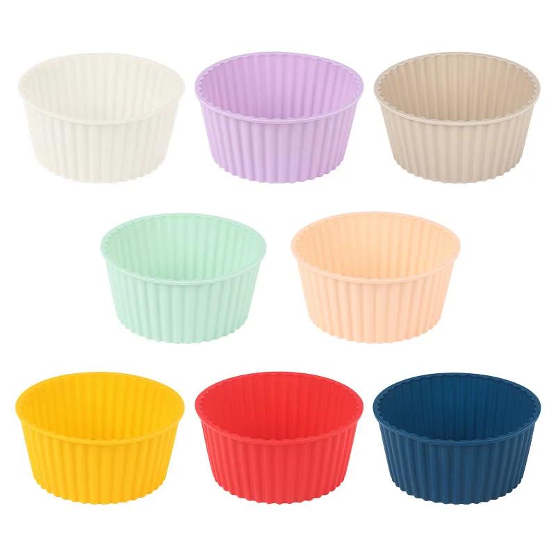 Silicone Cake Mold Air Fryer Bowl Reusable Household Oven Cake Pudding Baking Mold Kitchen Baking Accessories