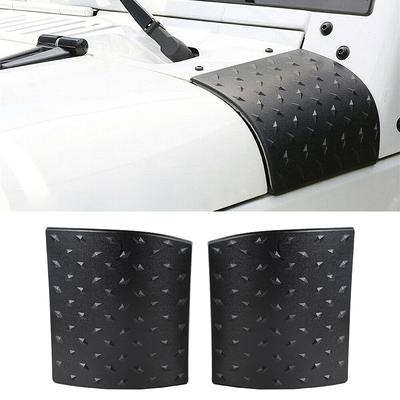 1 Çift Araba Gövde Zırhı Plakası Yan Kaporta Kapak Trim Etiketi Siyah Jeep Wrangler JK 2007-2017 2018 için Oto Dış Parçalar