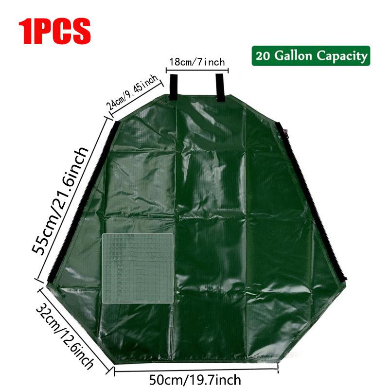 

20-галлонный мешок для полива деревьев, капельный оросительный мешок, мешок для полива деревьев, мешки с медленным высвобождением, садовый инструмент для автоматического полива для пла 20 gallons зелёный