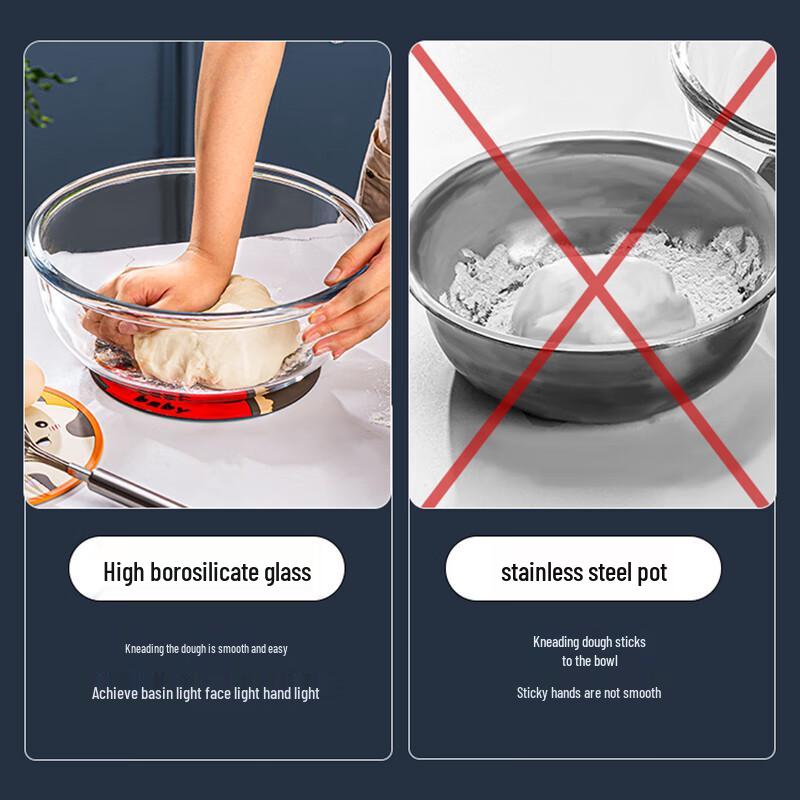 High Borosilicate Glass Mixing Bowl