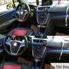 Custom Carbon Fiber Gear Panel Stickers for 2013-2018 Buick Encore.