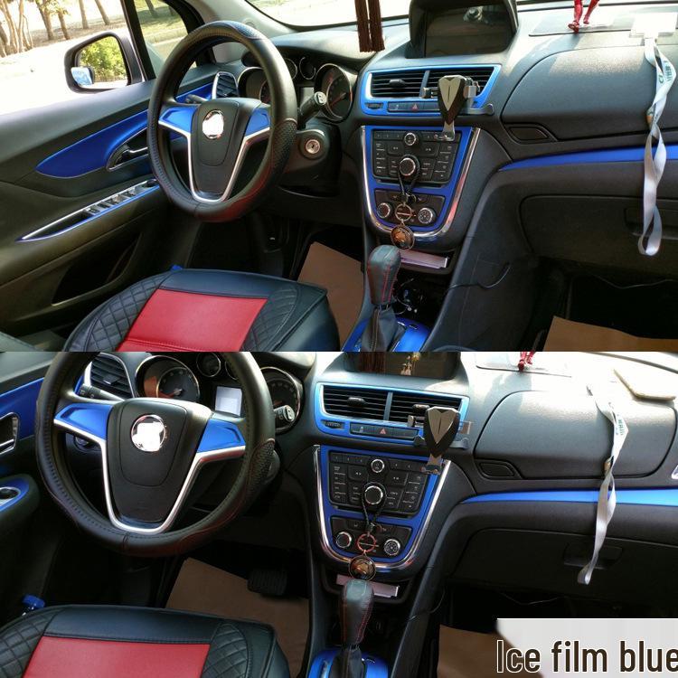 Custom Carbon Fiber Gear Panel Stickers for 2013-2018 Buick Encore.