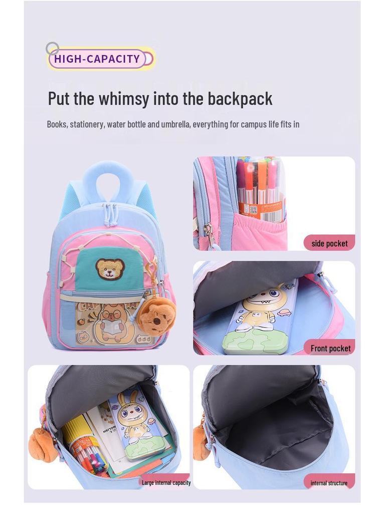 Track 2025 Lightweight Cartoon Kindergarten Backpack for Kids