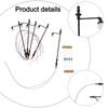 5pcs Model Railway Light 1:87 Lamp Post Street Lights HO OO Scale LEDs 3.54in Warm White Scale Lamps Single Head Lamps Model