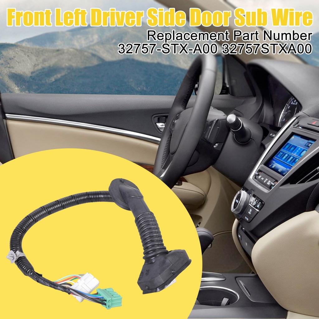 Replacement Sub Wire Harness Front Left Driver Door Sub Electrical Wiring Auto Accessories 32757STXA00