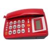 Big Button Corded Phone HD Hands Free Calling LCD Brightness Adjustment Single Button Dialing Wired Landline Phone Red