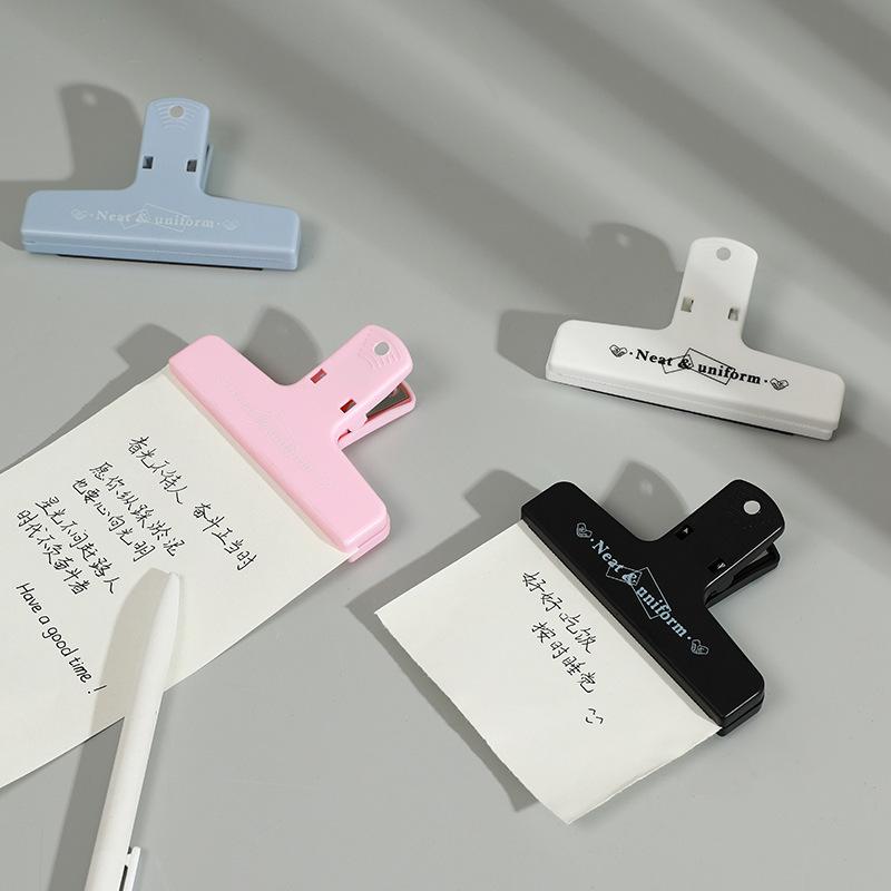 Clip per registro, clip magnetica colorata in plastica a coda lunga, strumento per ordinare documenti e fatture