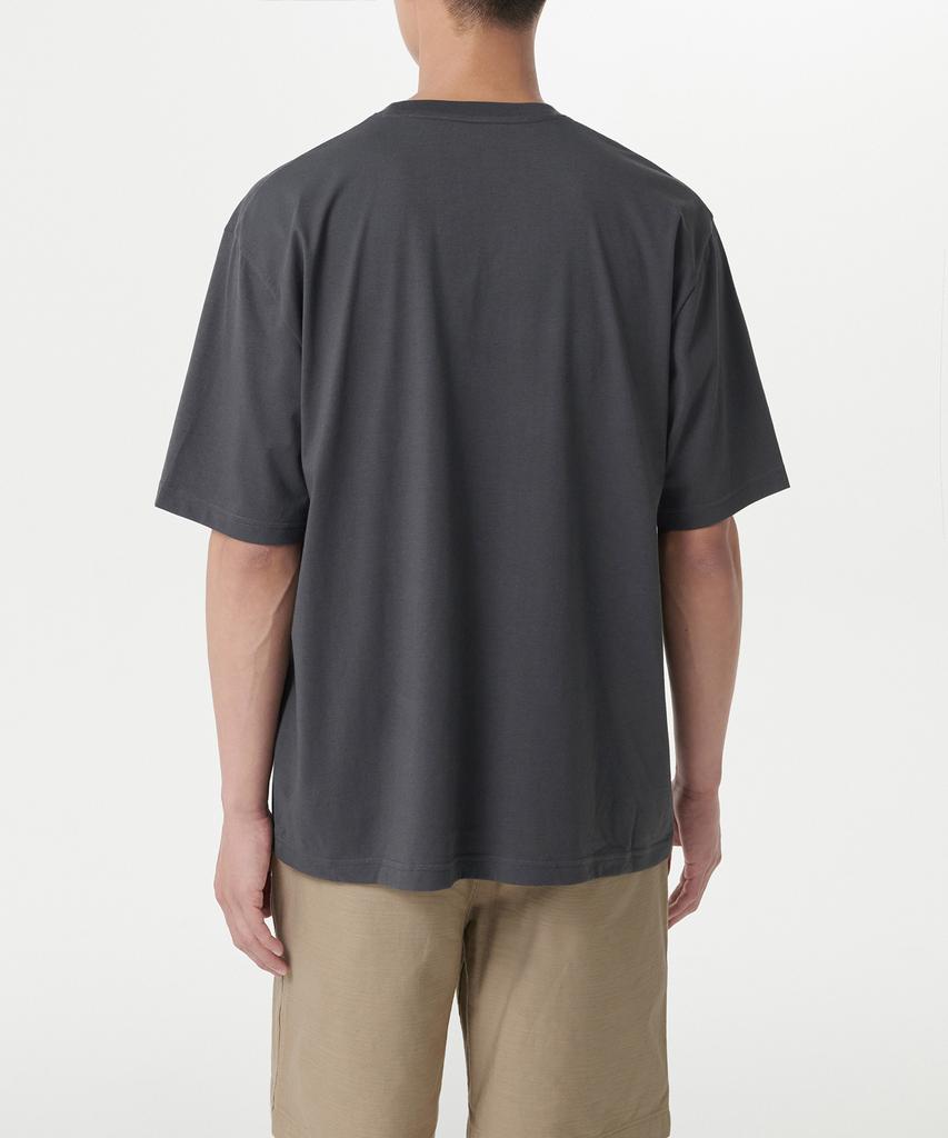 Musinsa Standard [Cooltandard] Relaxed Fit Crew Neck Pocket T-Shirt [Dark Gray]