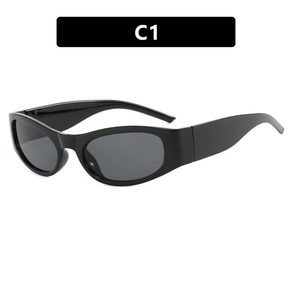 KLASSNUM Oval Frame Women S Sunglasses Uv400 Protection Punk Y2k Style Fashion Goggle Shades For Outdoor Travel Party