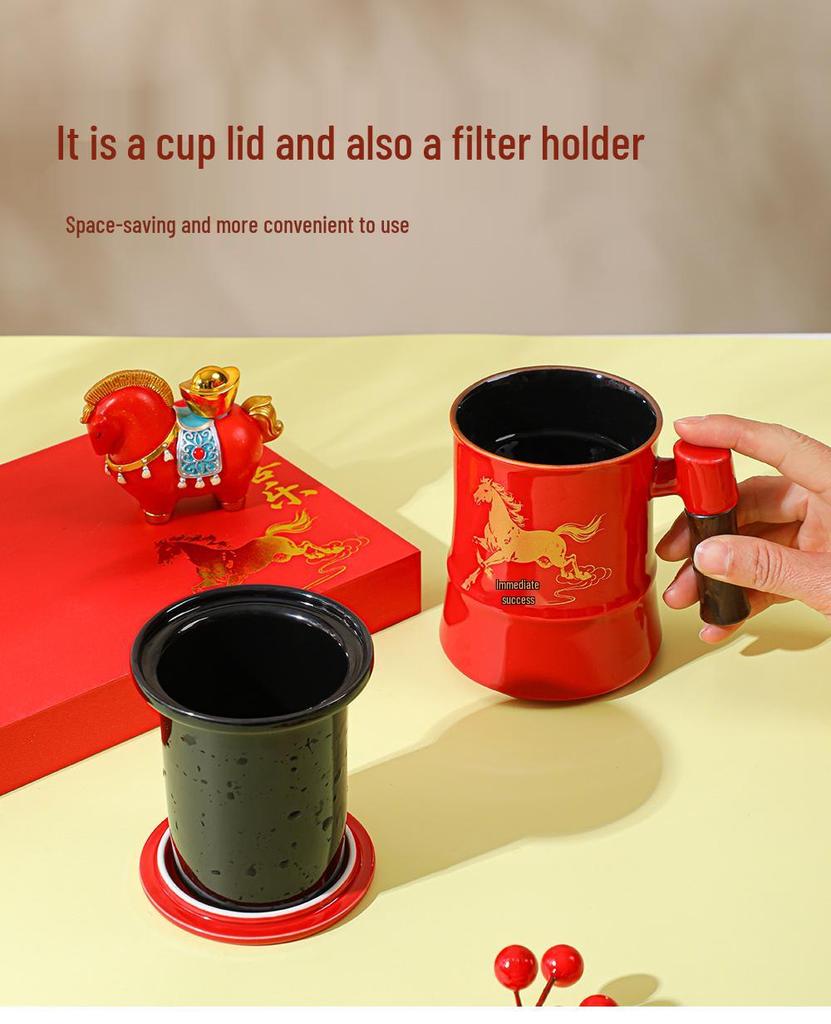 2026 Year of the Horse Gift Set: Photo Frame Ornament for Living Room Décor - Perfect for Spring Festival and New Year Celebrations.