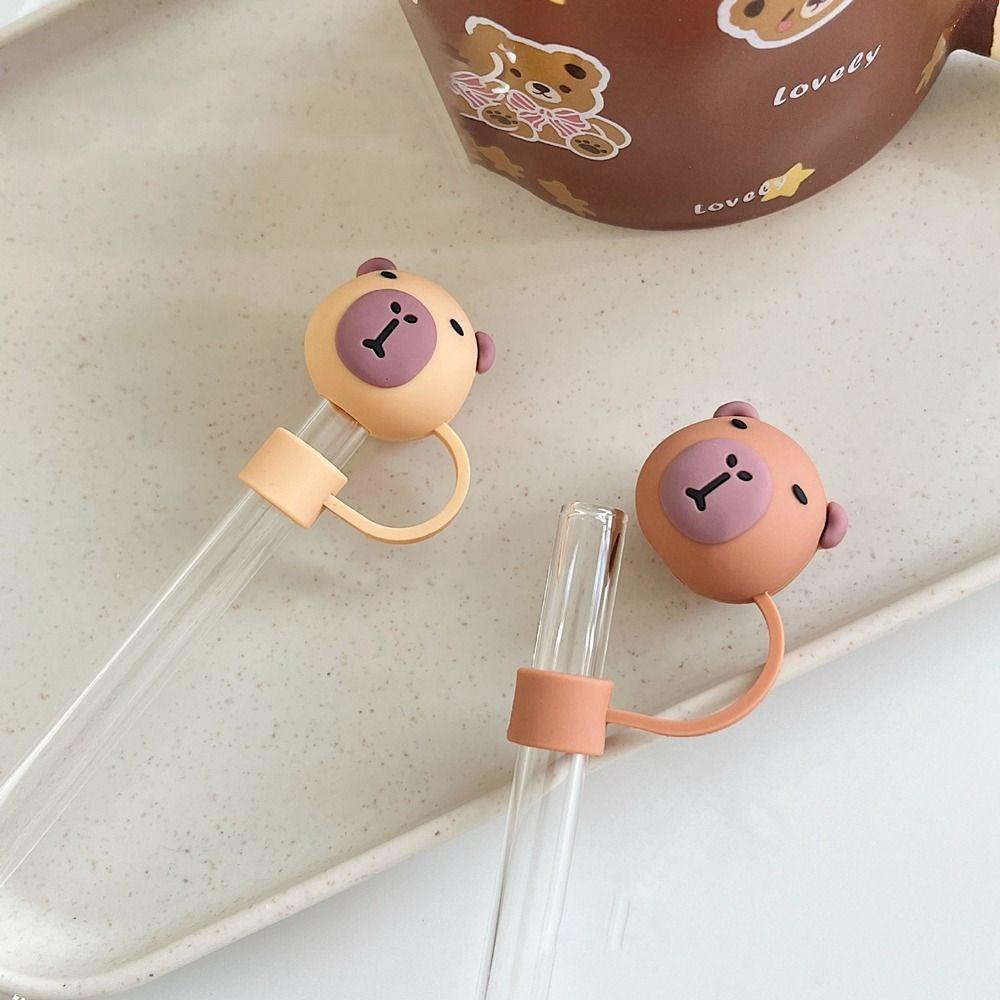Cup Accessories Silicone Straw Plug Reusable Straw Tips Cover Drinking Dust Cap Water Glass