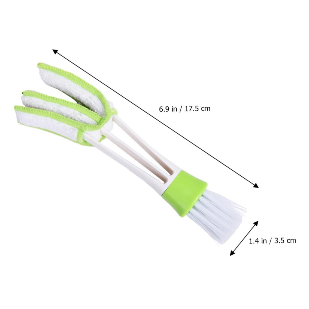 BELLIFFY 3-in-1 Car Brush Air Conditioner Interior Brush Keyboard Cleaning Computer Vent Home Detail Cleaning Louver Brush