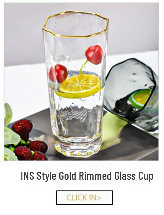 Nordic Style Golden Beaded Glass Fruit Plate - Round and Elegant for Banquets