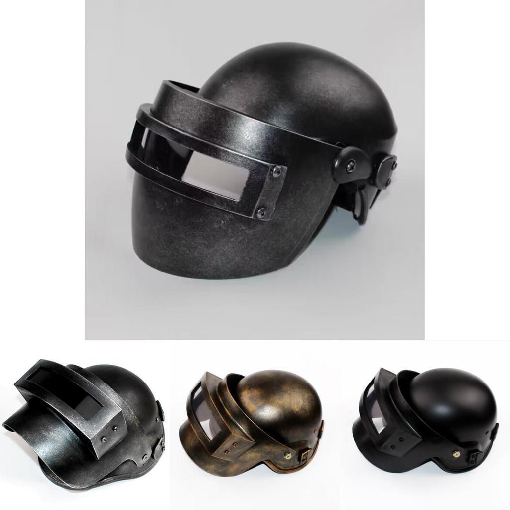 Premium Game Mask For Adult Role Play Featuring Silvery Chicken Dinner Helmet Design