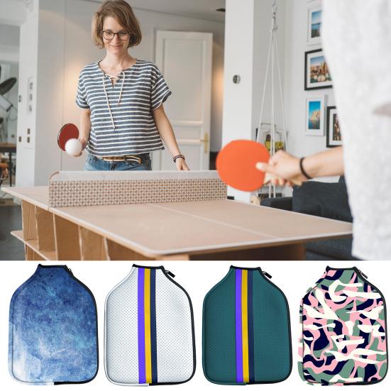 

Сумка для весла Pickleball с пряжкой, гладкая молния, портативная многофункциональная сумка большой емкости для хранения, чехол из неопрена, чехол для биты для настольного тенниса