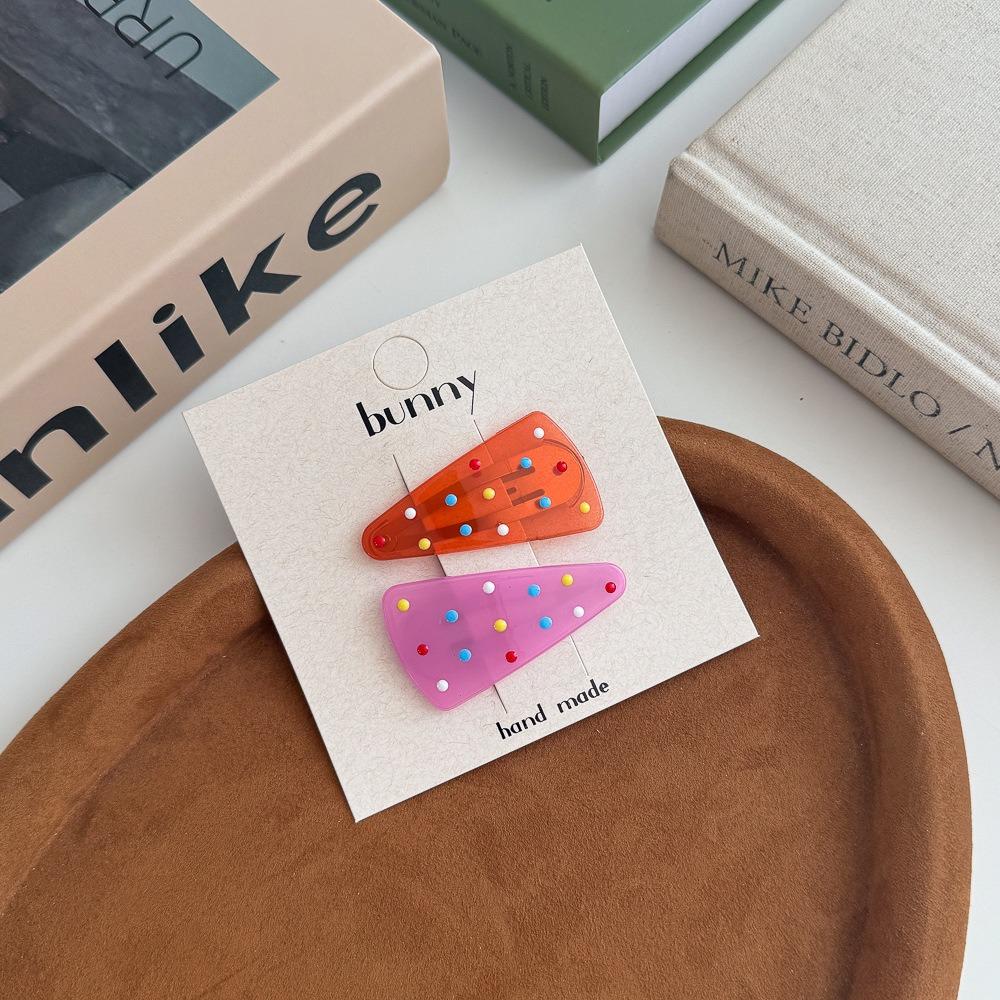 

2 шт. Желейный цвет Детская заколка для волос Конфетные милые заколки Стильная корейская заколка для волос Дети 5