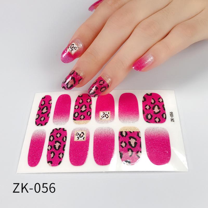 Verlaufs Gänseblümchen Nagelsticker Vollsticker 3D Nagelkunst Sticker Wasserdichter Nagelsticker Vollsticker