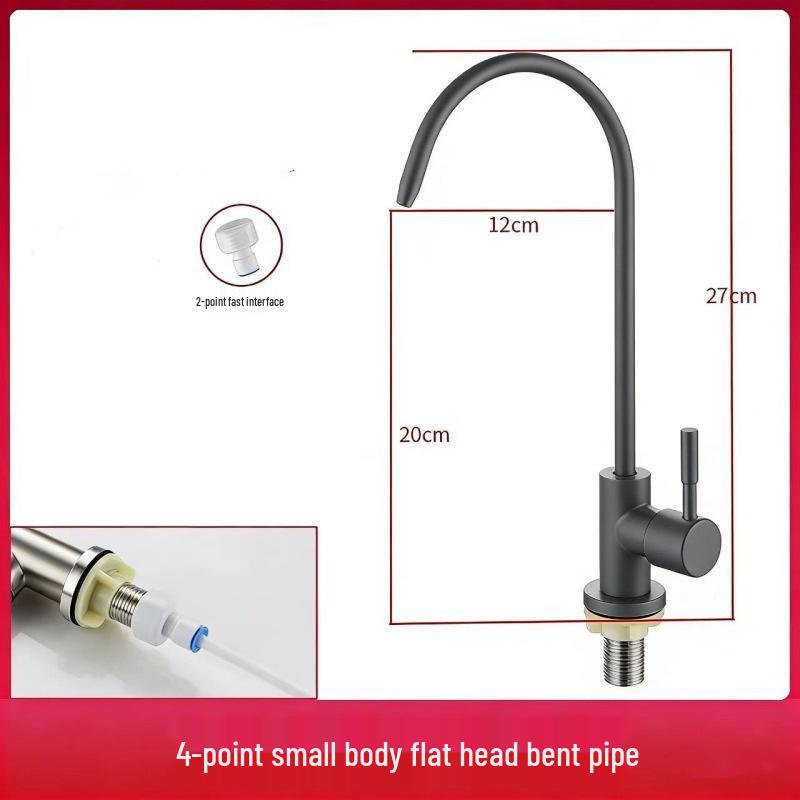 Küchenarmatur aus Edelstahl zur direkten Trinkwasseraufbereitung