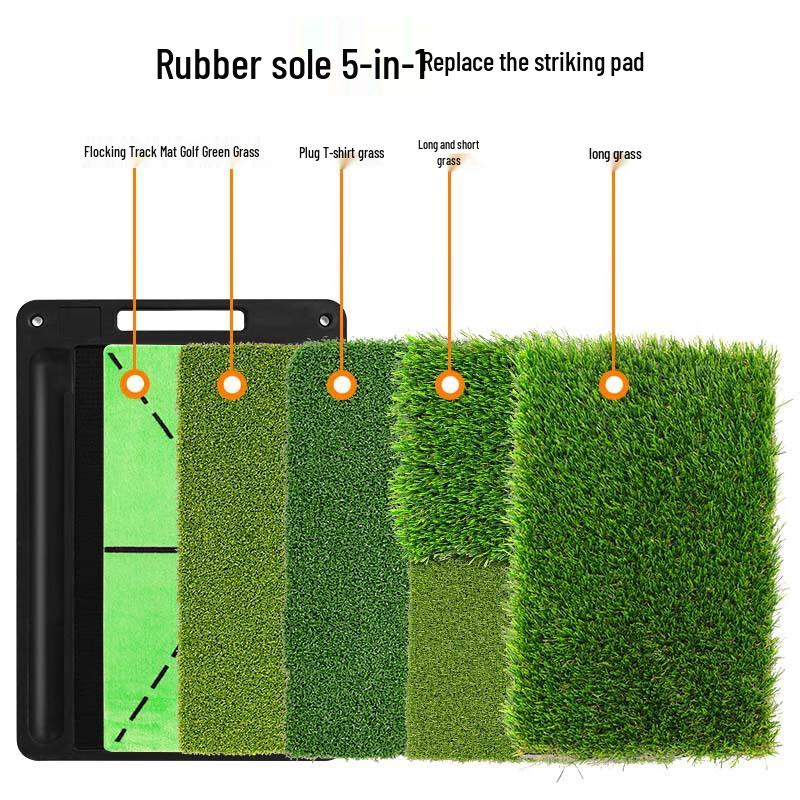 WEZHO Replaceable Rubber Base Golf Hitting Mat