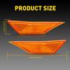 Pair Amber LED Side Lamp Turn Marker Signal Light fits for Honda Civic 2016-