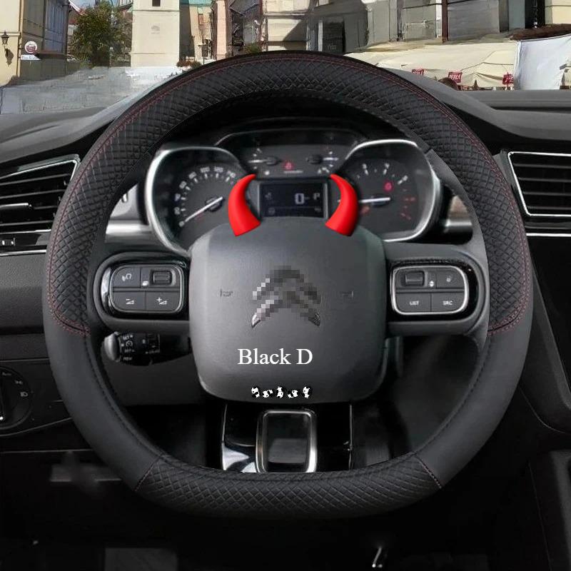 Accessoires Couvre-volant de voiture Pour Citroen C3/C3 Picasso Aircross Lumiere Pluriel DS3 DS5 9Couleurs Antidérapant Auto