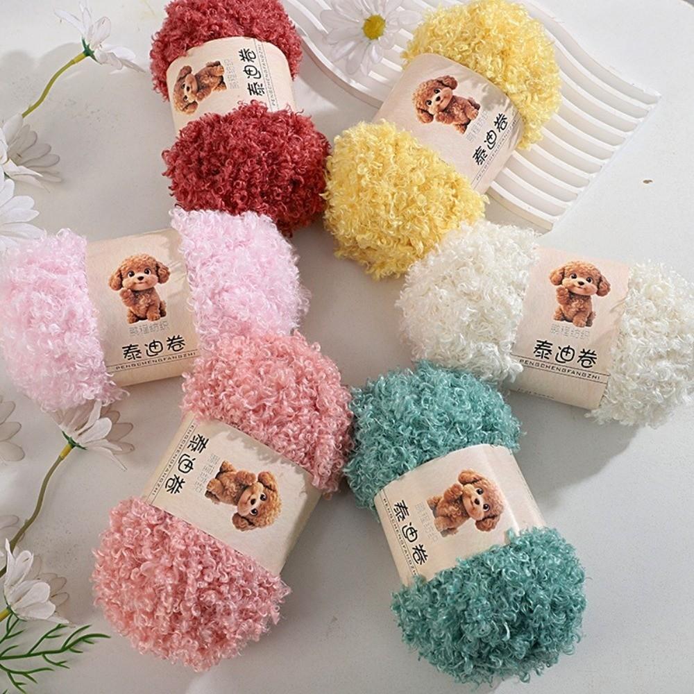 50g/Roll Fluffy Thread Loop Wool Chenille Yarn New Knitting Yarn  Crochet Plush Toy