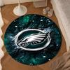 Philadelphia Eagles Yuvarlak Mat, Kaymaz Daire Halı Sandalye Halısı Salon, Yatak Odası, Paspas Ev Dekorasyonu Hediye Noel Hediyeleri İçin