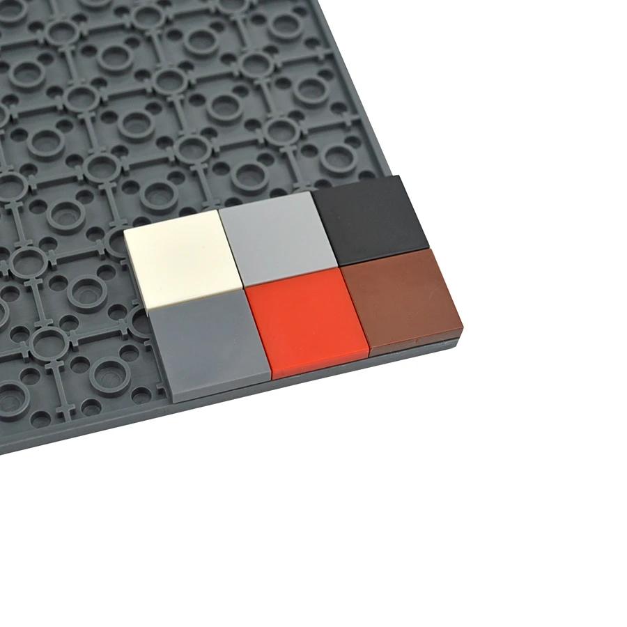 50Pcs Smooth 2X2 Inverted Building Blocks DIY enlighten Flat Tile Brick Educational Toys Assembles Particles Compatible 11203