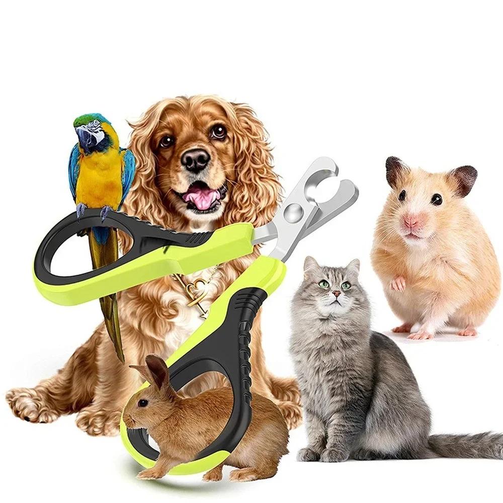 Krallenschneider für Haustiere, Krallenpflegezubehör, Nagelknipser für Hunde und Katzen, Pflegeschere aus Edelstahl