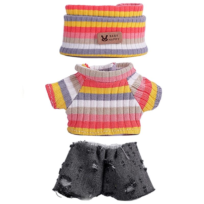 Fashion Doll Clothing Set For Anime Figure Doll 17cm Standing Doll Display Children Interactive DressingUp Doll Clothes