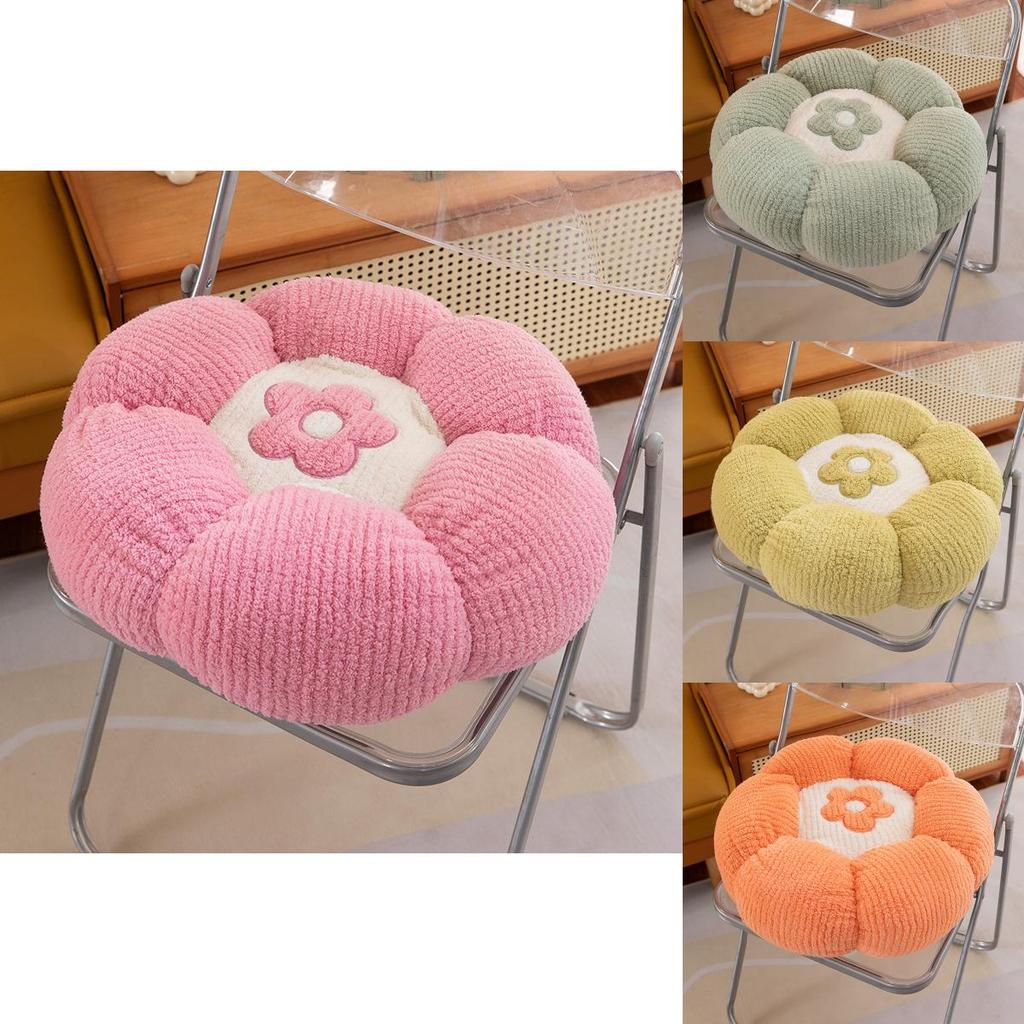 Flower Cushion Plush Pillow With Pp Cotton Fill For Home Lounge Decor