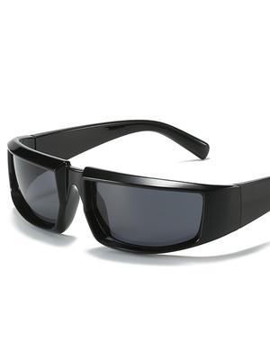 Nouveaux Lunettes de Soleil Sportives Steampunk Lunettes de Ski Tendance Femmes Y2k Lunettes de Soleil Miroir Hommes Lunettes Punk Lunettes Unisexes Lunettes d'Extérieur UV400