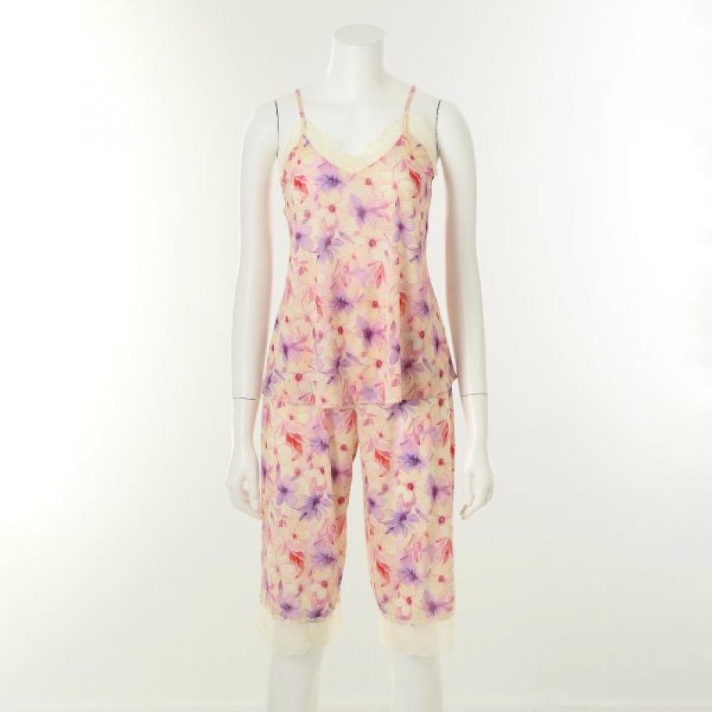 Wacoal Flower Print Pajamas Set Wdw3103 Whs3103l 85/90