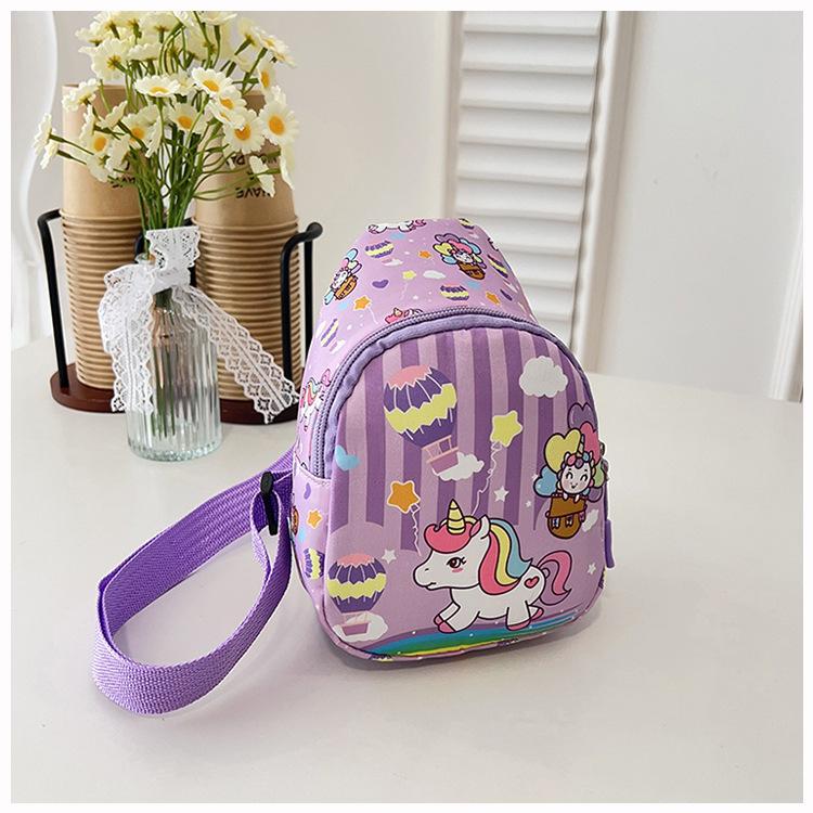 New Children's Bag Boys and Girls Cute Cartoon Change Bag Outdoor Small Satchel Baby Trendy Cool Breast Bag