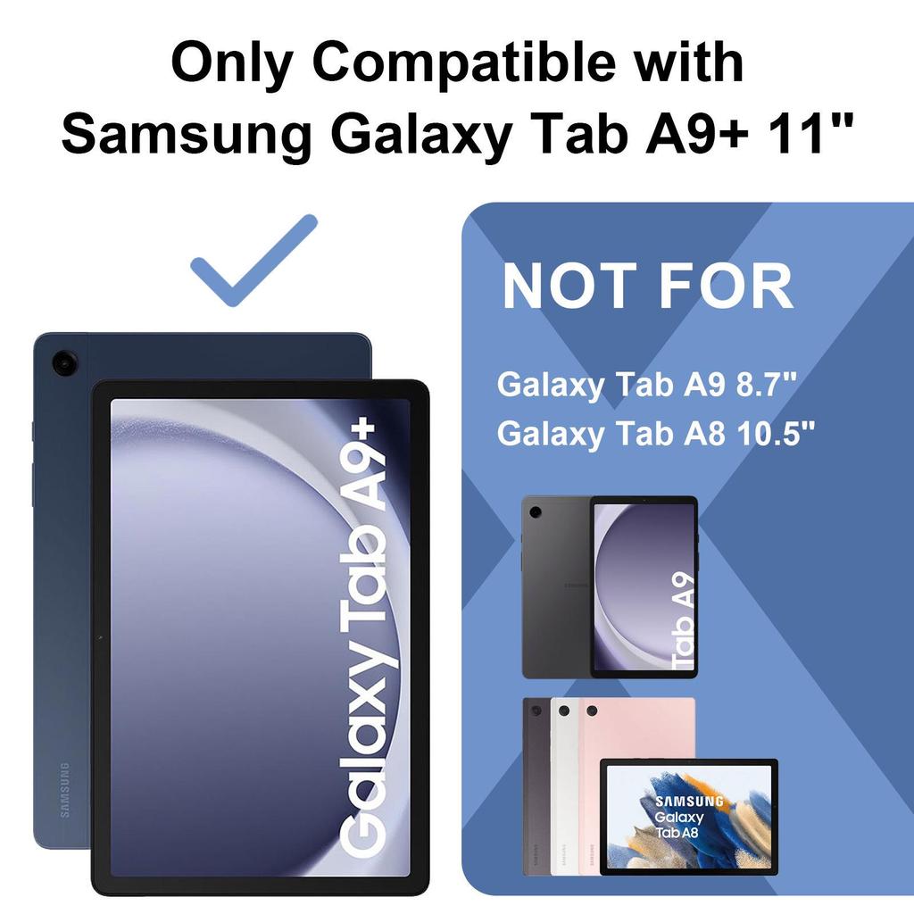 Samsung Tab A9+ 11" Ochranný obal na tablet otočný o 360° proti pádu se stojánkem