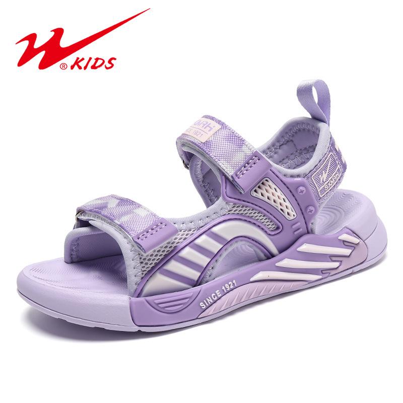 

Girls open-toed sandals summer girls lightweight soft-soled children s sports beach shoes 27 фіолетовий