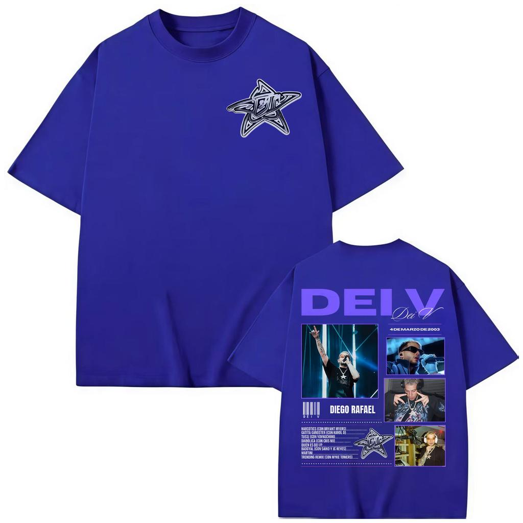 Rapper Dei V Merch T-shirt Streetwear Vintage Short Sleeve T Shirts Men Women High Quality Fashion Oversized T-shirts
