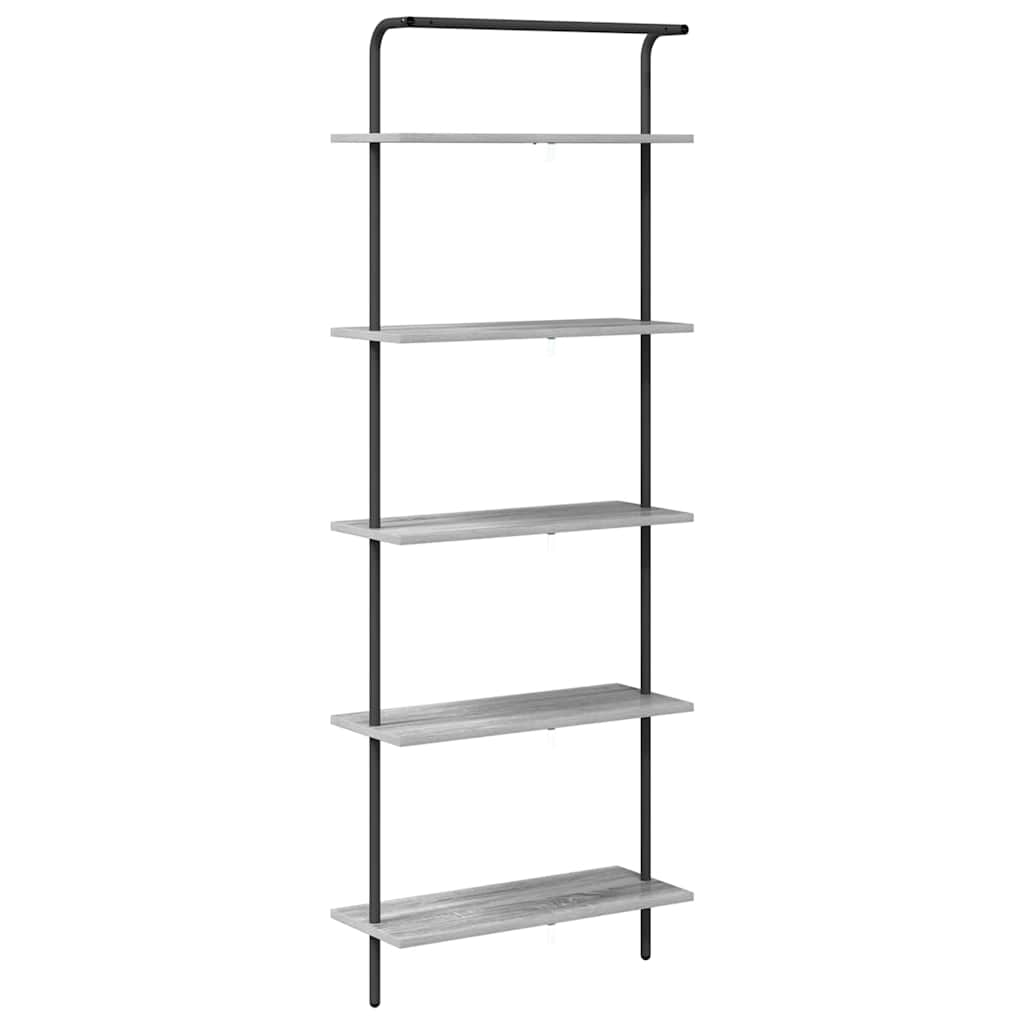 Bookshelf Grey Sonoma 60 x 24 x 168 cm Particleboard